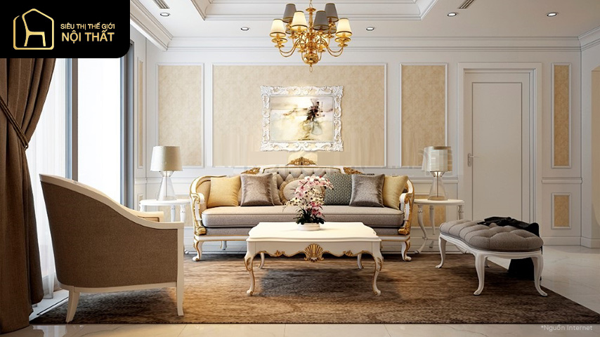 phòng khách chung cư 70m2