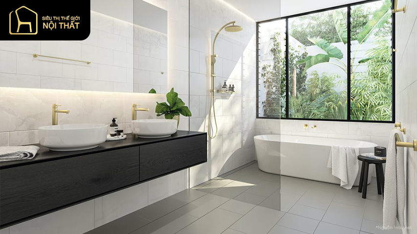 Mẫu phòng tắm hiện đại với không gian ấn tượng