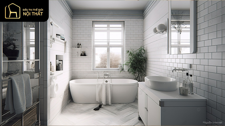 Thiết kế phòng tắm nhỏ hiện đại