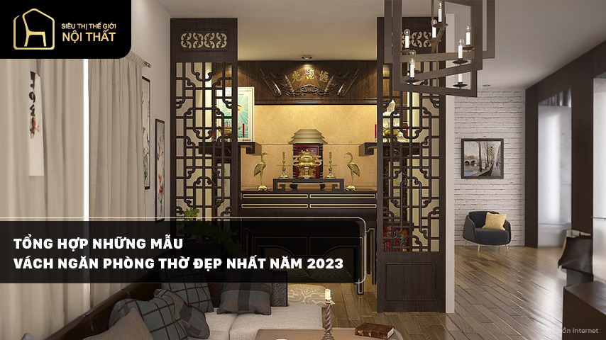 vách ngăn phòng thờ
