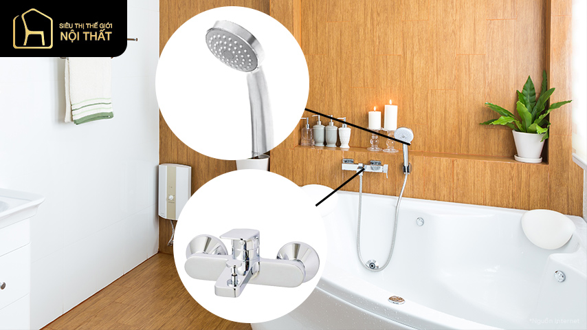 TTMR302V DGH108ZR Bộ sen cây tắm nóng lạnh Rei-S Bát sen 5 chế độ – Bộ