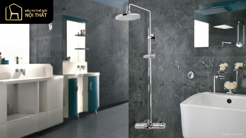 TBW01301BA Sen cây nóng lạnh kèm với vòi xả bồn