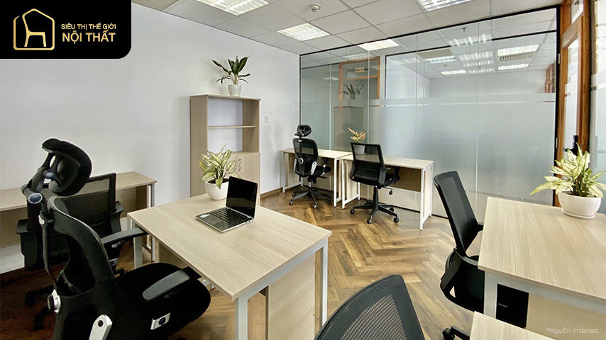 thiết kế phòng làm việc 15m2