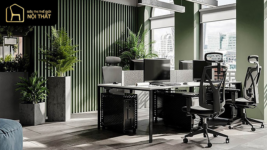 thiết kế phòng làm việc 15m2
