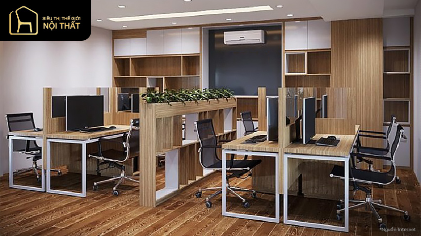 thiết kế phòng làm việc 15m2