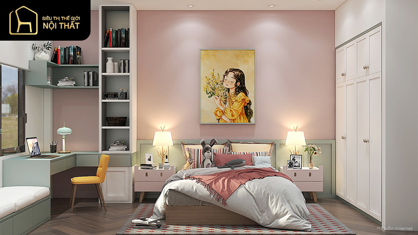 thiết kế phòng ngủ 15m2