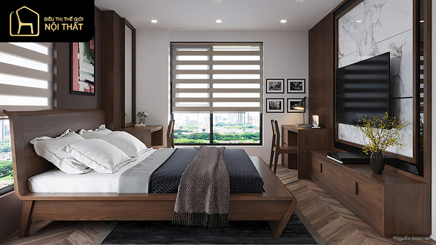 thiết kế phòng ngủ 15m2
