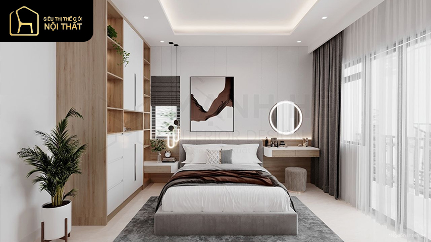 thiết kế phòng ngủ 15m2