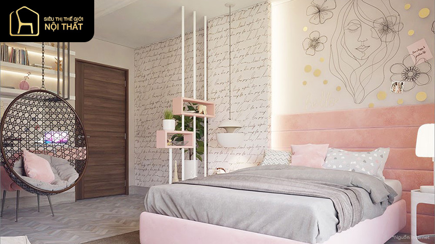 thiết kế phòng ngủ 15m2