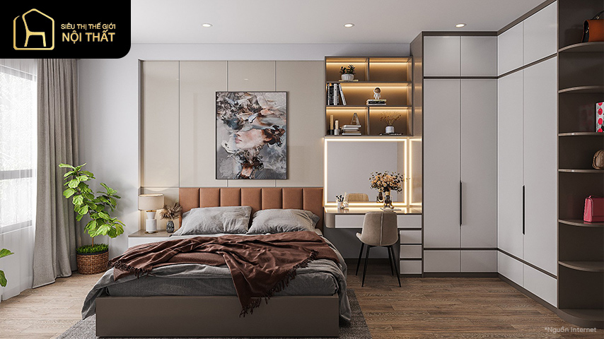 thiết kế phòng ngủ 15m2