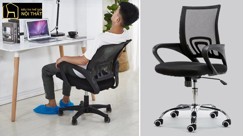 Ghế xoay văn phòng bị nghiêng