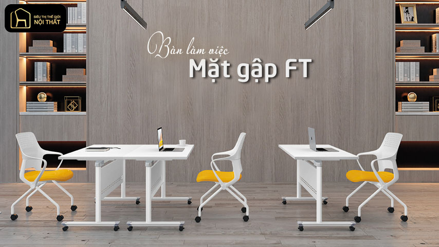 Bàn làm việc mặt gập FT