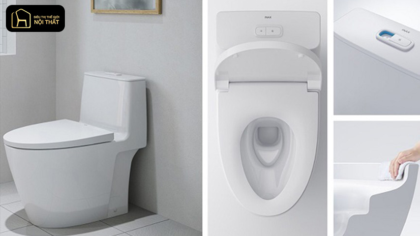 Bồn cầu xả xoáy Inax