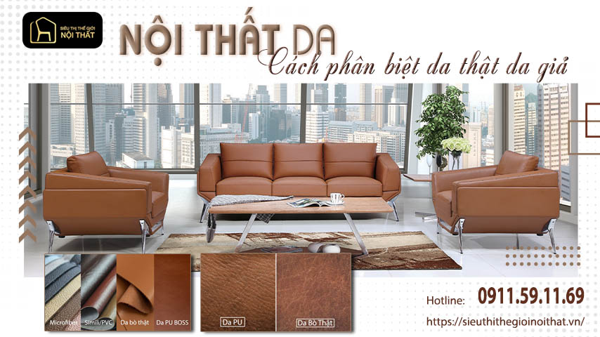 Nội thất da - Cách phân biệt da thật và da giả