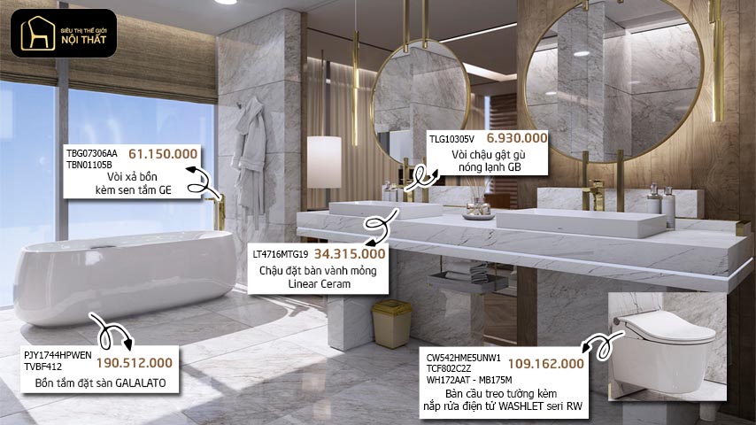 showroom thiết bị vệ sinh Toto