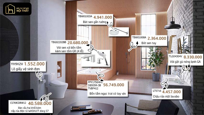 Combo thiết bị vệ sinh TOTO