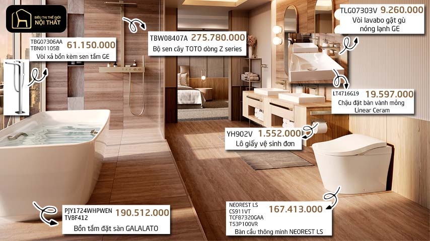 Combo thiết bị vệ sinh TOTO