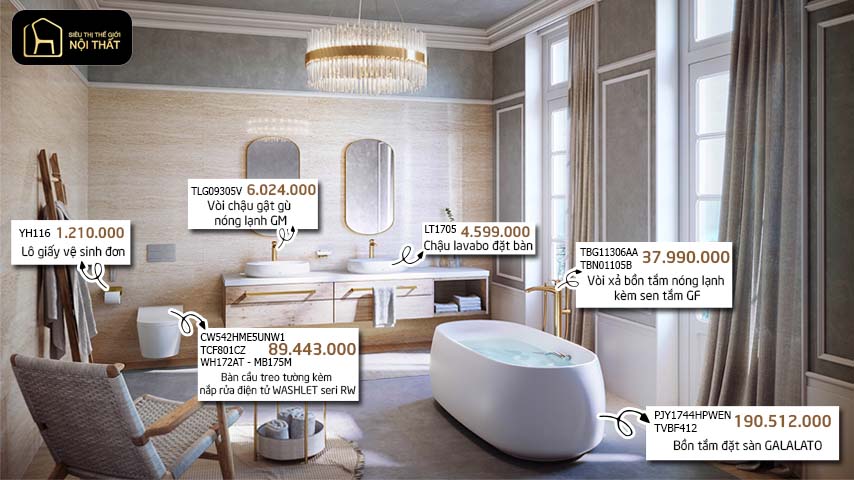 Combo thiết bị vệ sinh TOTO