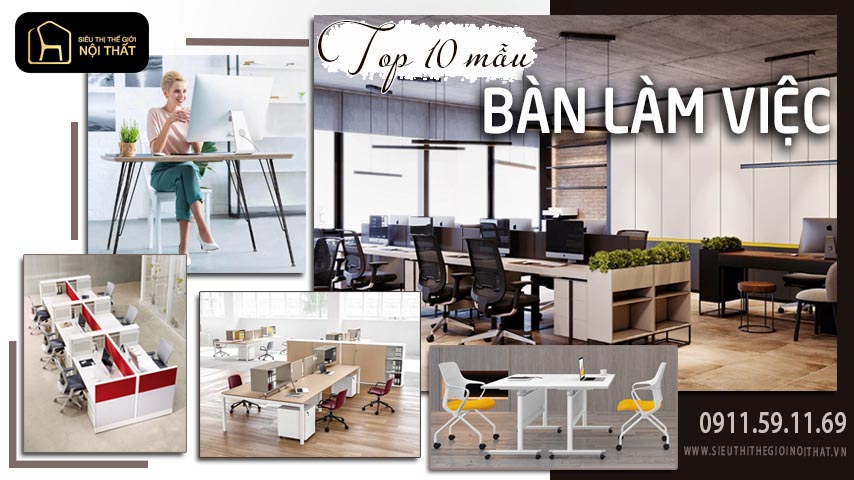 mẫu bàn làm việc văn phòng