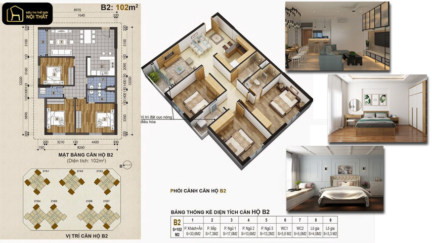 bản vẽ thiết kế nội thất chung cư 100m2
