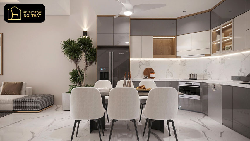 thiết kế nội thất phòng bếp đẹp
