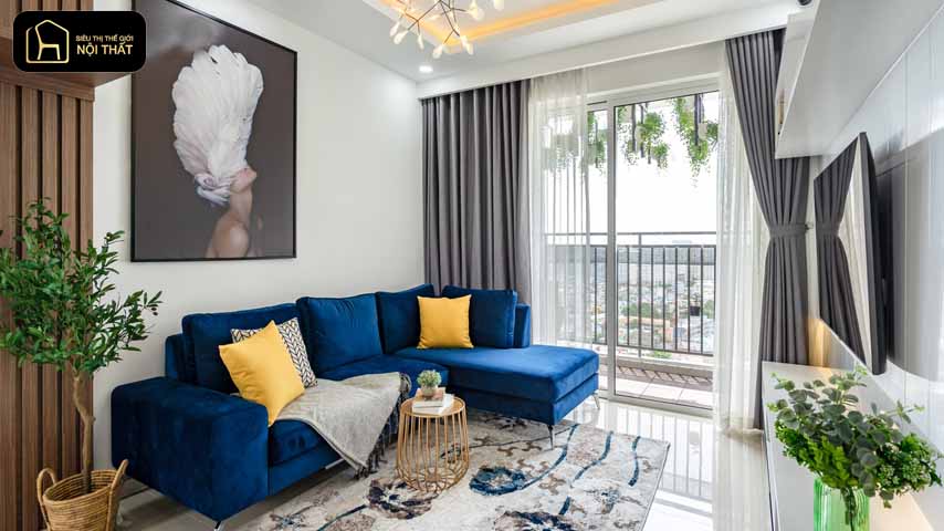 trang trí vách tường phòng khách