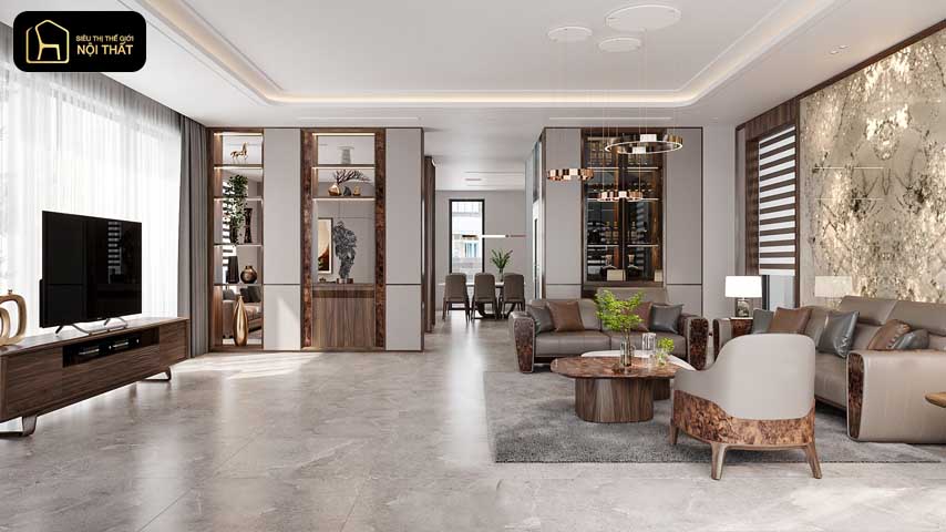 Tủ kệ trang trí phòng khách