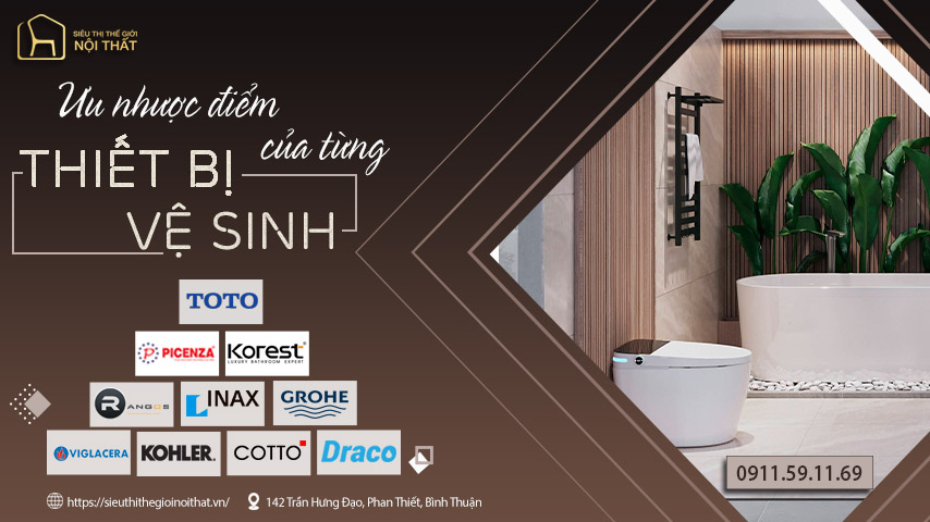 Ưu nhược điểm thiết bị vệ sinh từng hãng