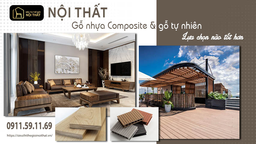 Nội thất gỗ nhựa Composite và nội thất gỗ tự nhiên