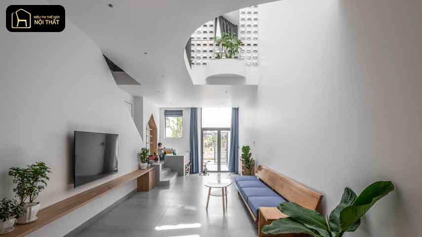 thiết kế nhà có giếng trời đẹp