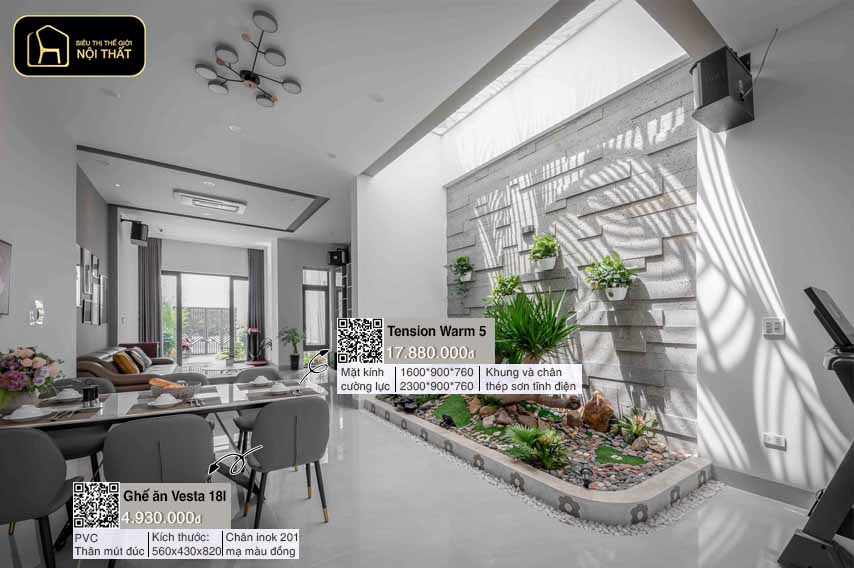 thiết kế nhà có giếng trời