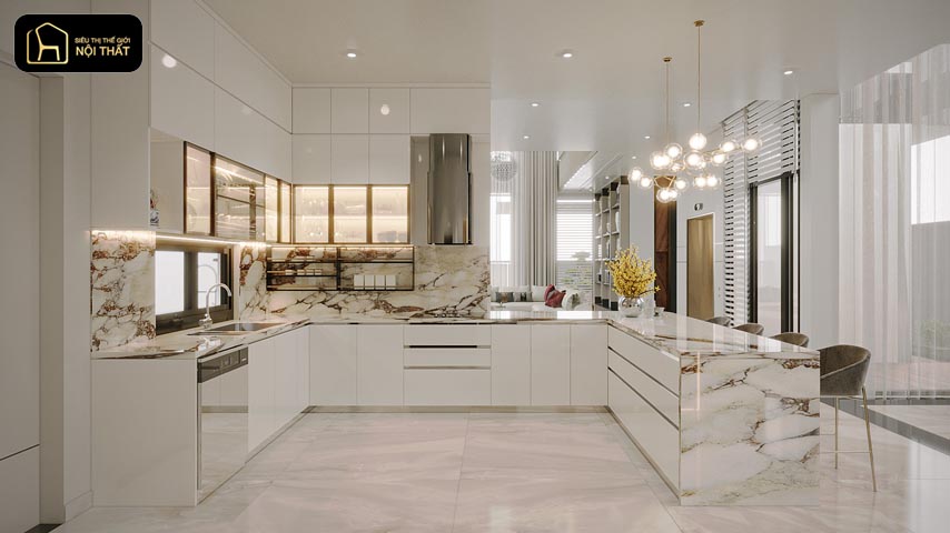 thiết kế nội thất phòng bếp