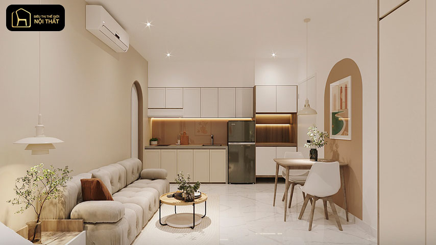 Thiết kế nội thất không gian mở