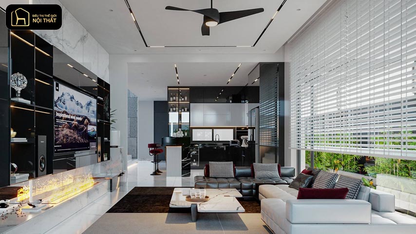 Thiết kế nội thất không gian mở