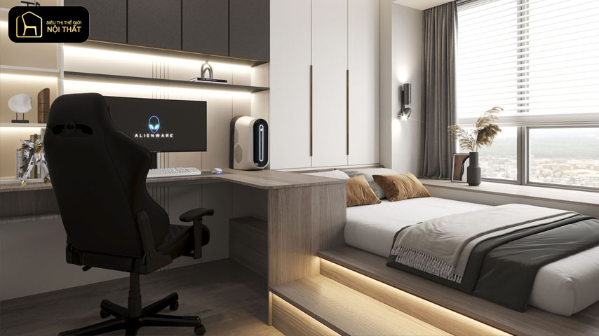 thiết kế nội thất không gian mở