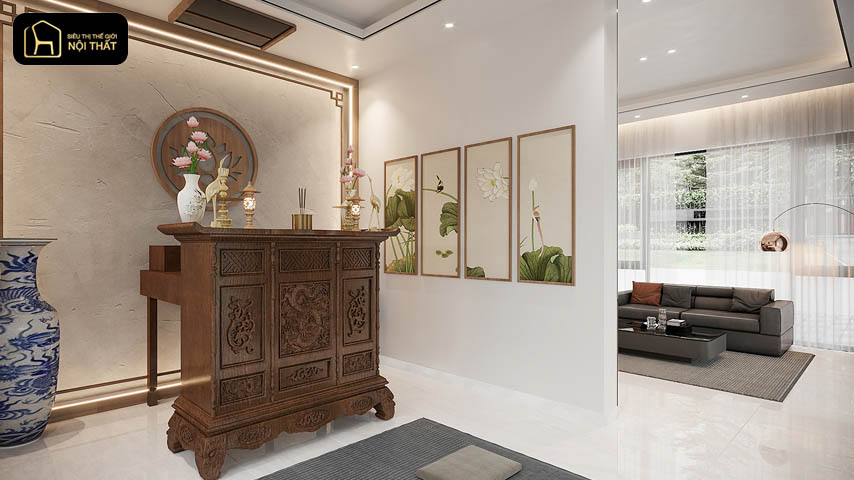 Thiết kế phòng thờ