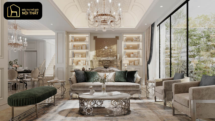 thiết kế nội thất tân cổ điển