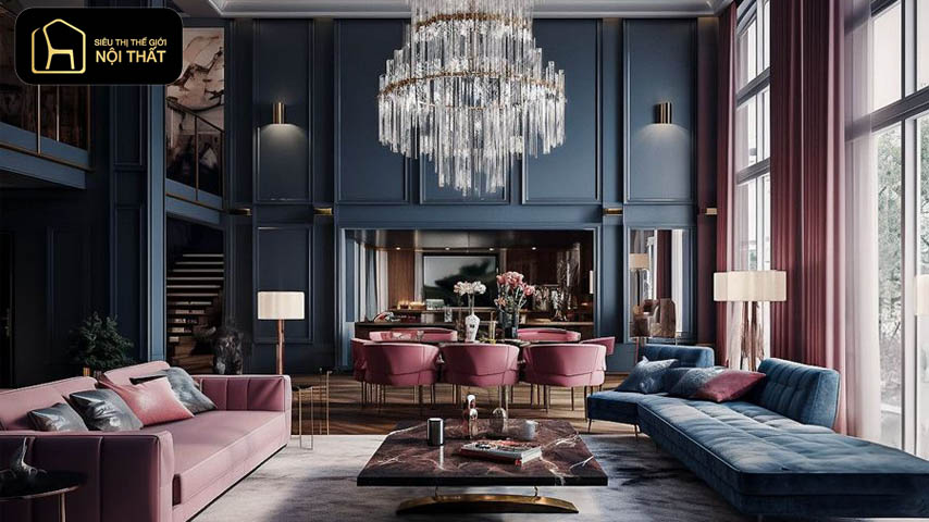 thiết kế nội thất tân cổ điển