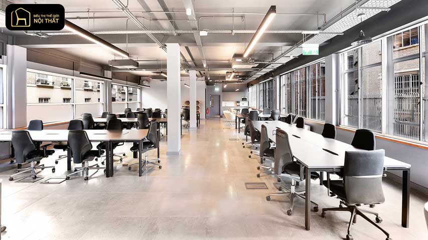 thiết kế nội thất văn phòng mở