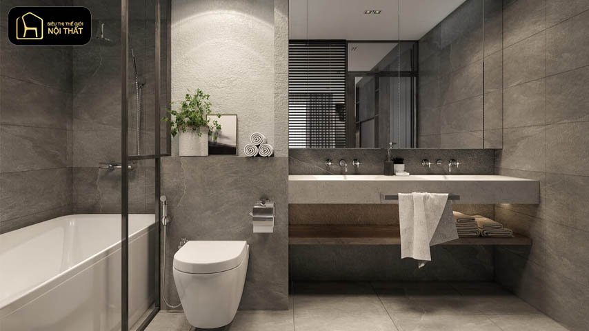 thiết kế nội thất phòng tắm 
