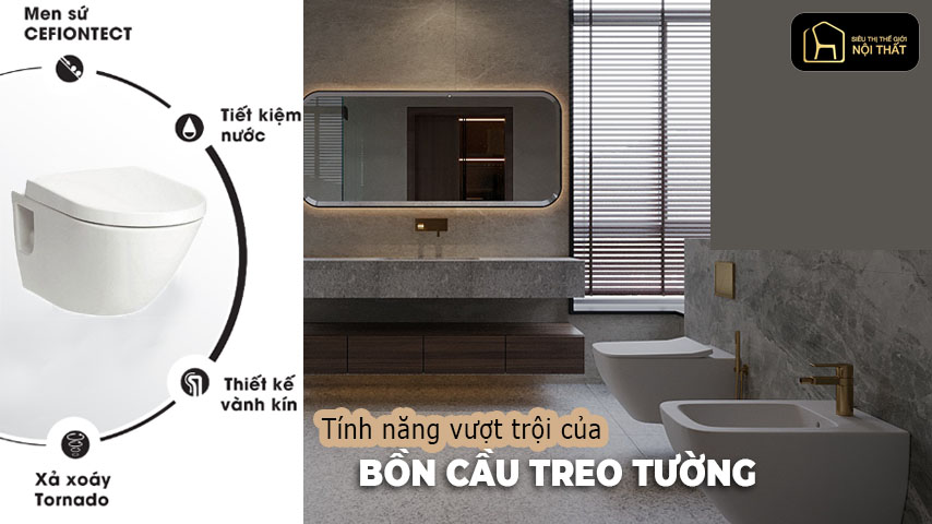 bồn cầu treo tường