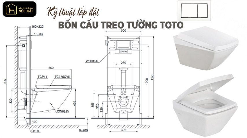 bồn cầu treo tường
