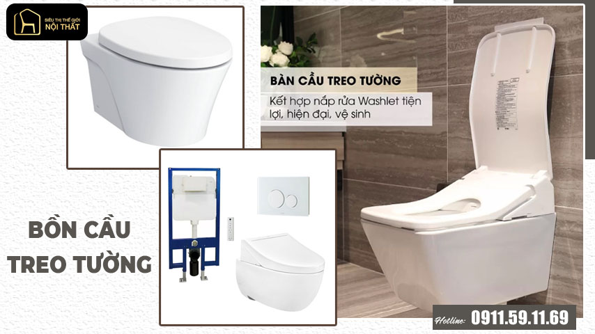 bồn cầu treo tường
