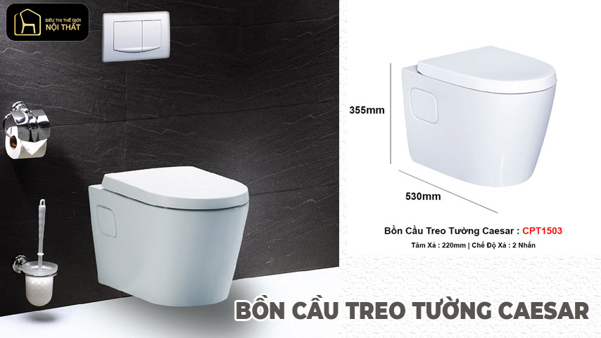 Bồn cầu treo tường Caesar