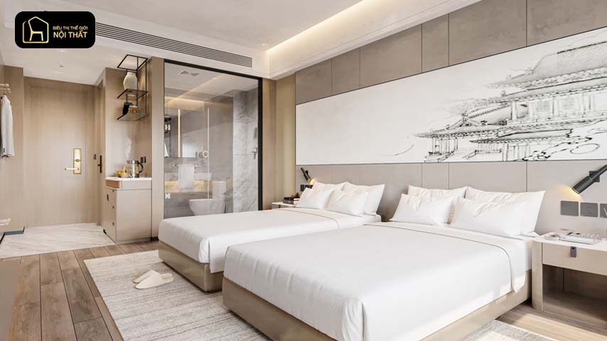 Thiết kế phòng ngủ có nhà vệ sinh