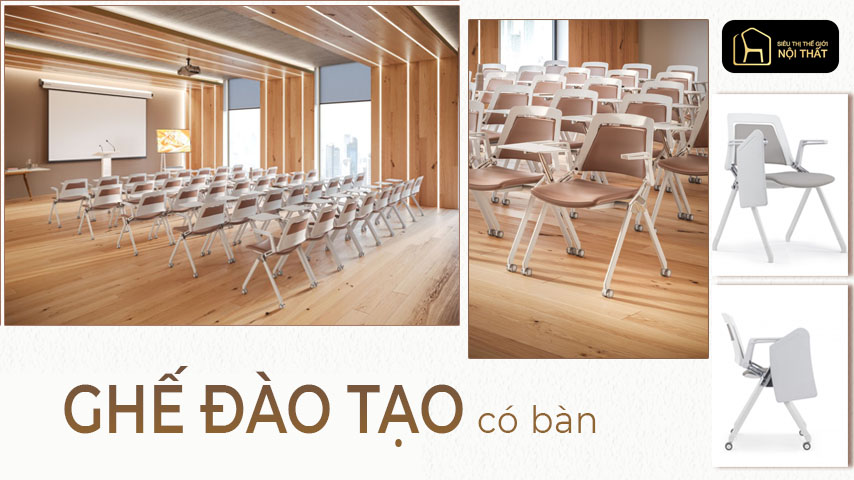 Ghế đào tạo có bàn