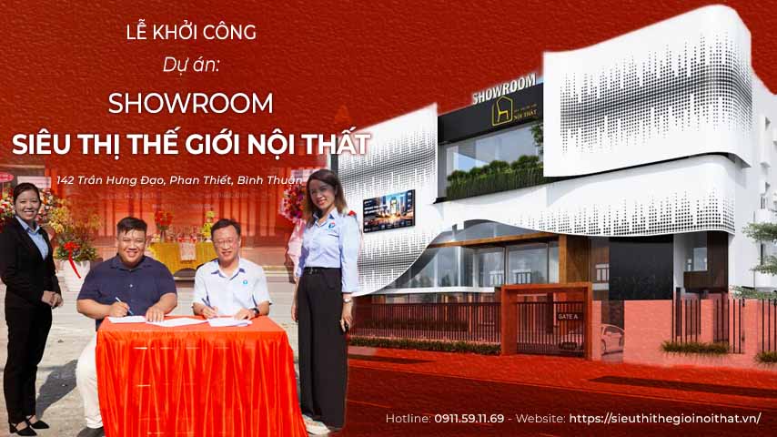 lễ khởi công showroom nội thất