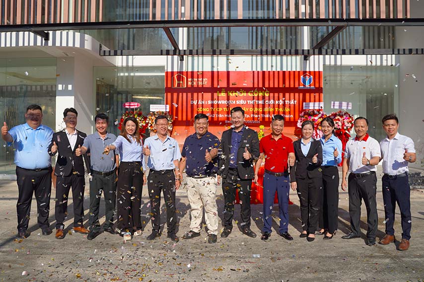 lễ khởi công showroom nội thất
