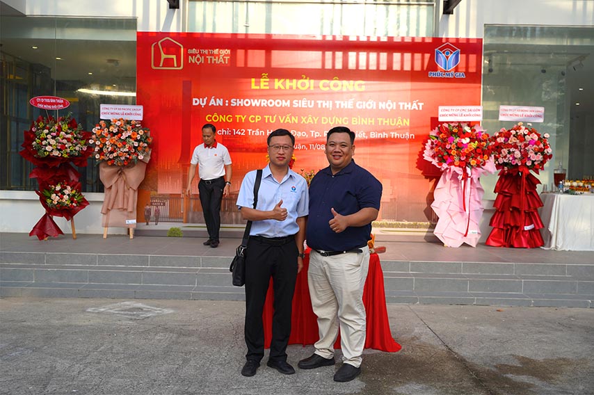 lễ khởi công showroom nội thất
