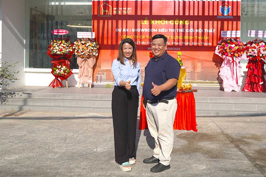 lễ khởi công showroom nội thất